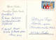 PAPÁ NOEL Feliz Año Navidad Vintage Tarjeta Postal CPSM #PBL389.A - Santa Claus