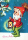 PÈRE NOËL Bonne Année Noël Vintage Carte Postale CPSM #PBL276.A - Santa Claus