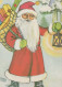 PAPÁ NOEL Feliz Año Navidad Vintage Tarjeta Postal CPSM #PBL124.A - Santa Claus