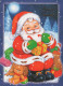 PÈRE NOËL Bonne Année Noël Vintage Carte Postale CPSM #PBL111.A - Santa Claus