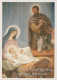 Virgen María Virgen Niño JESÚS Navidad Religión Vintage Tarjeta Postal CPSM #PBB918.A - Jungfräuliche Marie Und Madona