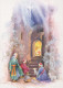 Vergine Maria Madonna Gesù Bambino Natale Religione Vintage Cartolina CPSM #PBB854.A - Virgen Maria Y Las Madonnas