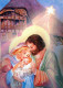 Virgen María Virgen Niño JESÚS Navidad Religión Vintage Tarjeta Postal CPSM #PBB763.A - Vergine Maria E Madonne