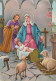 Vergine Maria Madonna Gesù Bambino Natale Religione Vintage Cartolina CPSM #PBB769.A - Virgen Maria Y Las Madonnas