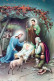 Virgen Mary Madonna Baby JESUS Christmas Religion Vintage Postcard CPSM #PBB797.A - Virgen Mary & Madonnas