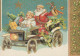 PÈRE NOËL Bonne Année Noël Vintage Carte Postale CPSM #PBB105.A - Santa Claus