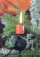 Feliz Año Navidad VELA Vintage Tarjeta Postal CPSM #PBA777.A - New Year