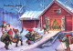 WEIHNACHTSMANN SANTA CLAUS Neujahr Weihnachten GNOME Vintage Ansichtskarte Postkarte CPSM #PBA665.A - Kerstman