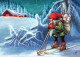 BABBO NATALE Buon Anno Natale GNOME Vintage Cartolina CPSM #PBA743.A - Kerstman