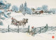 Buon Anno Natale CAVALLO Vintage Cartolina CPSM #PAZ867.A - Neujahr