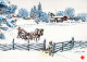 Buon Anno Natale CAVALLO Vintage Cartolina CPSM #PAZ867.A - New Year