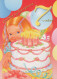 ALLES GUTE ZUM GEBURTSTAG 7 Jährige MÄDCHEN KINDER Vintage Postal CPSM #PBT790.A - Birthday