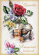 GATTO KITTY Animale Vintage Cartolina CPSM #PBQ915.A - Chats