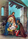 Vergine Maria Madonna Gesù Bambino Natale Religione Vintage Cartolina CPSM #PBP654.A - Maagd Maria En Madonnas