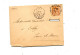 Lettre  Cachet Rion Sur Mouchon  + Esbly - Manual Postmarks