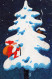 SANTA CLAUS Happy New Year Christmas Vintage Postcard CPSMPF #PKG404.A - Kerstman