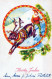 Feliz Año Navidad CIERVOS Vintage Tarjeta Postal CPSMPF #PKG440.A - Nieuwjaar