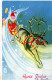 PÈRE NOËL Bonne Année Noël Vintage Carte Postale CPSMPF #PKG322.A - Kerstman