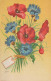 FLORES Vintage Tarjeta Postal CPSMPF #PKG005.A - Blumen