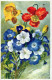 FLOWERS Vintage Ansichtskarte Postkarte CPA #PKE695.A - Fleurs