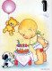 FELIZ CUMPLEAÑOS 1 Año De Edad KID NIÑOS Vintage Tarjeta Postal CPSM #PBU013.A - Birthday