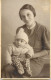 Social History Souvenir Photo Postcard Child Ceciuliu And Mother - Photographie