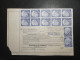 Bund Mi. 195+andere195 Packetkarte Als 10-er Block (Viererbl.+2 Paare Ok=160.-€lose) Tutzing 5.9.1958-USA Gefaltet Usw. - Lettres & Documents