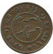 1857 1 CENT INDIAS ORIENTALES DE LOS PAÍSES BAJOS #AE847.27.E.A - Nederlands-Indië