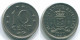 10 CENTS 1970 ANTILLES NÉERLANDAISES Nickel Colonial Pièce #S13352.F.A - Nederlandse Antillen