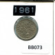 SIXPENCE 1961 UK GRANDE-BRETAGNE GREAT BRITAIN Pièce #BB073.F.A - H. 6 Pence