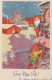 Bonne Année Noël ENFANTS Vintage Carte Postale CPSMPF #PKG517.A - New Year