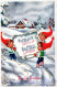 Feliz Año Navidad NIÑOS Vintage Tarjeta Postal CPSMPF #PKG480.A - Nieuwjaar