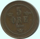 5 ORE 1896 SCHWEDEN SWEDEN Münze #AC653.2.D.A - Suecia