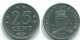 25 CENTS 1971 NETHERLANDS ANTILLES Nickel Colonial Coin #S11548.U.A - Nederlandse Antillen