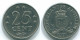 25 CENTS 1971 NETHERLANDS ANTILLES Nickel Colonial Coin #S11548.U.A - Niederländische Antillen