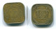 5 CENTS 1962 SURINAM NIEDERLANDE Nickel-Brass Koloniale Münze #S12650.D.A - Surinam 1975 - ...