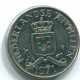 25 CENTS 1971 ANTILLAS NEERLANDESAS Nickel Colonial Moneda #S11480.E.A - Antillas Neerlandesas