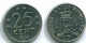 25 CENTS 1971 ANTILLAS NEERLANDESAS Nickel Colonial Moneda #S11480.E.A - Nederlandse Antillen