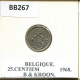 25 CENTIMES 1968 FRENCH Text BELGIUM Coin #BB267.U.A - 25 Cent