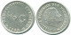 1/10 GULDEN 1960 ANTILLAS NEERLANDESAS PLATA Colonial Moneda #NL12248.3.E.A - Antille Olandesi