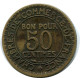 50 CENTIMES 1922 FRANKREICH FRANCE Französisch Münze #BA956.D.A - 50 Centimes