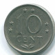 10 CENTS 1970 NIEDERLÄNDISCHE ANTILLEN Nickel Koloniale Münze #S13354.D.A - Netherlands Antilles