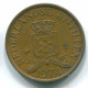 1 CENT 1974 NIEDERLÄNDISCHE ANTILLEN Bronze Koloniale Münze #S10666.D.A - Niederländische Antillen