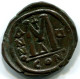 JUSTINII And SOPHIA AE Follis Constantinople 527AD Large M CON #ANC12422.75.U.A - Byzantinische Münzen