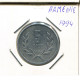 5 DRAM 1994 ARMÉNIE ARMENIA Pièce #AR407.F.A - Arménie