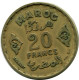 10 FRANCS 1952 MOROCCO Coin #AP252.U.A - Maroc