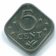 5 CENTS 1982 ANTILLES NÉERLANDAISES Nickel Colonial Pièce #S12350.F.A - Antille Olandesi
