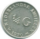 1/4 GULDEN 1970 ANTILLAS NEERLANDESAS PLATA Colonial Moneda #NL11629.4.E.A - Netherlands Antilles