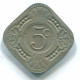 5 CENTS 1957 ANTILLAS NEERLANDESAS Nickel Colonial Moneda #S12400.E.A - Netherlands Antilles