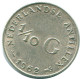 1/10 GULDEN 1962 NIEDERLÄNDISCHE ANTILLEN SILBER Koloniale Münze #NL12376.3.D.A - Niederländische Antillen